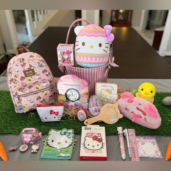 Sanrio Other - Hello Kitty Easter Basket Sanrio Loungefly Backpack Kawaii Gift